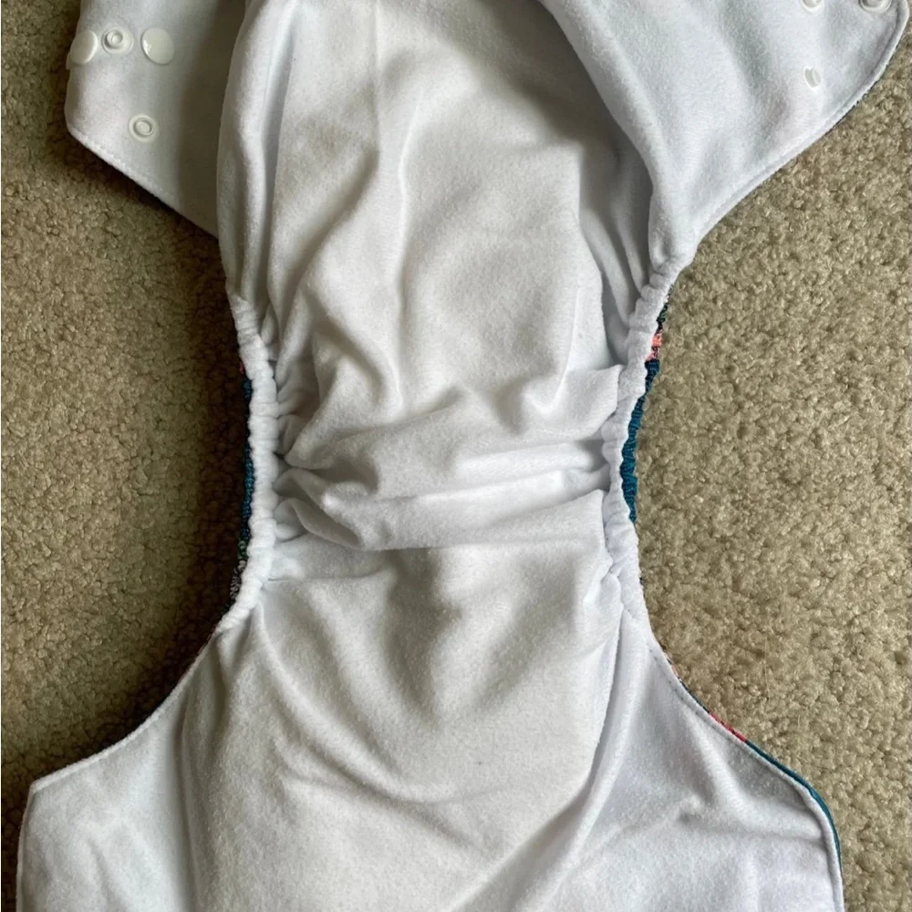Floral Blue Cloth Diaper